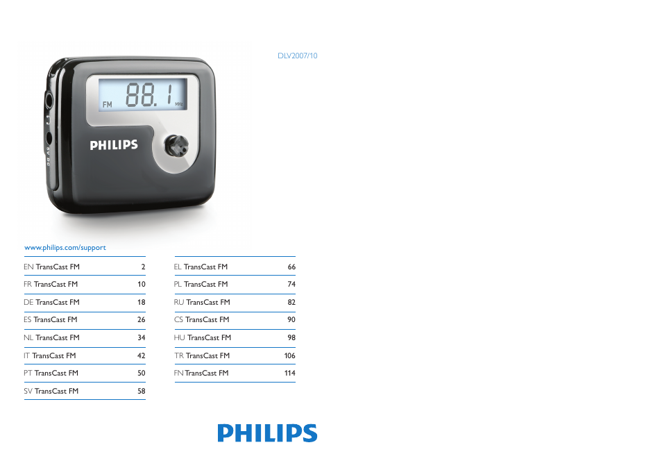 Philips TransCast FM User Manual | 63 pages