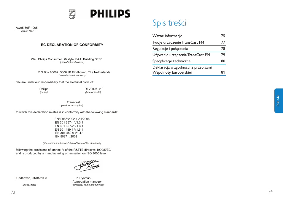 Philips TransCast FM User Manual | Page 38 / 63