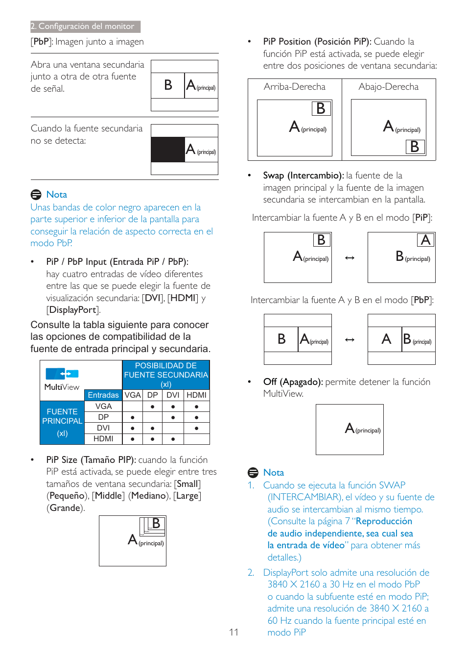 Philips Brilliance Monitor 4K Ultra HD con retroiluminación LED User Manual | Page 13 / 54