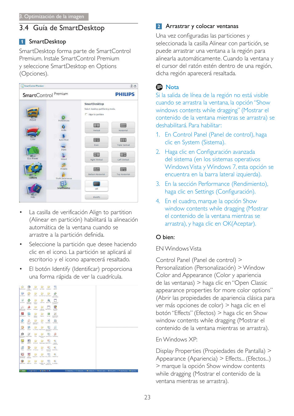 4 *xtd gh 6pduw'hvnwrs | Philips Brilliance Monitor 4K Ultra HD con retroiluminación LED User Manual | Page 25 / 54