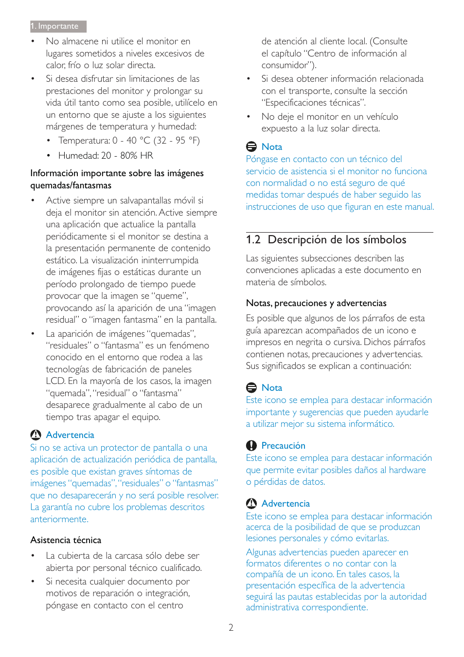 2 'hvfulsflyq gh orv vtperorv | Philips Brilliance Monitor 4K Ultra HD con retroiluminación LED User Manual | Page 4 / 54