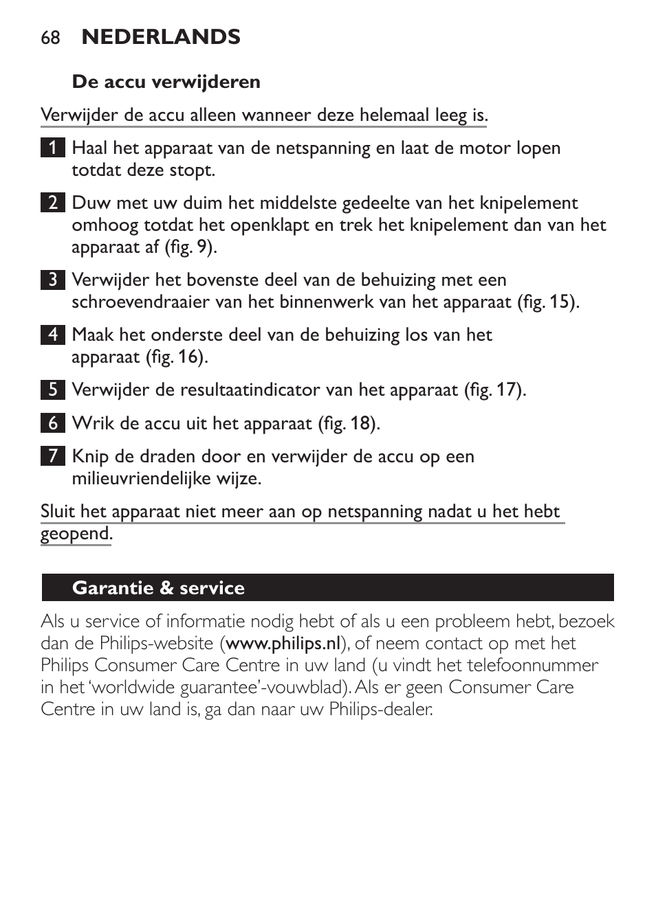 Garantie & service | Philips HAIRCLIPPER Series 1000 Cortapelos User Manual | Page 68 / 100