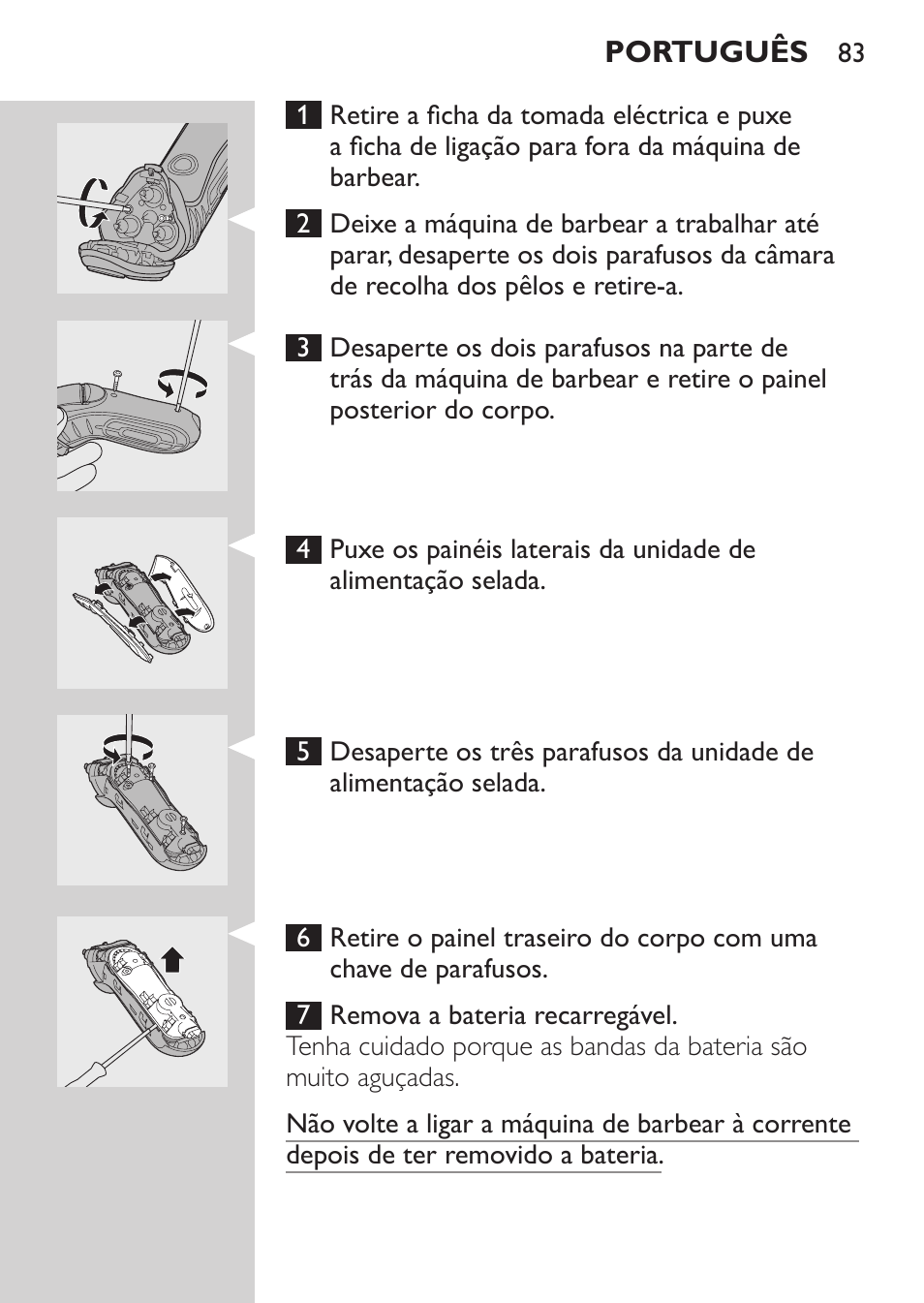 Philips Afeitadora eléctrica User Manual | Page 81 / 96