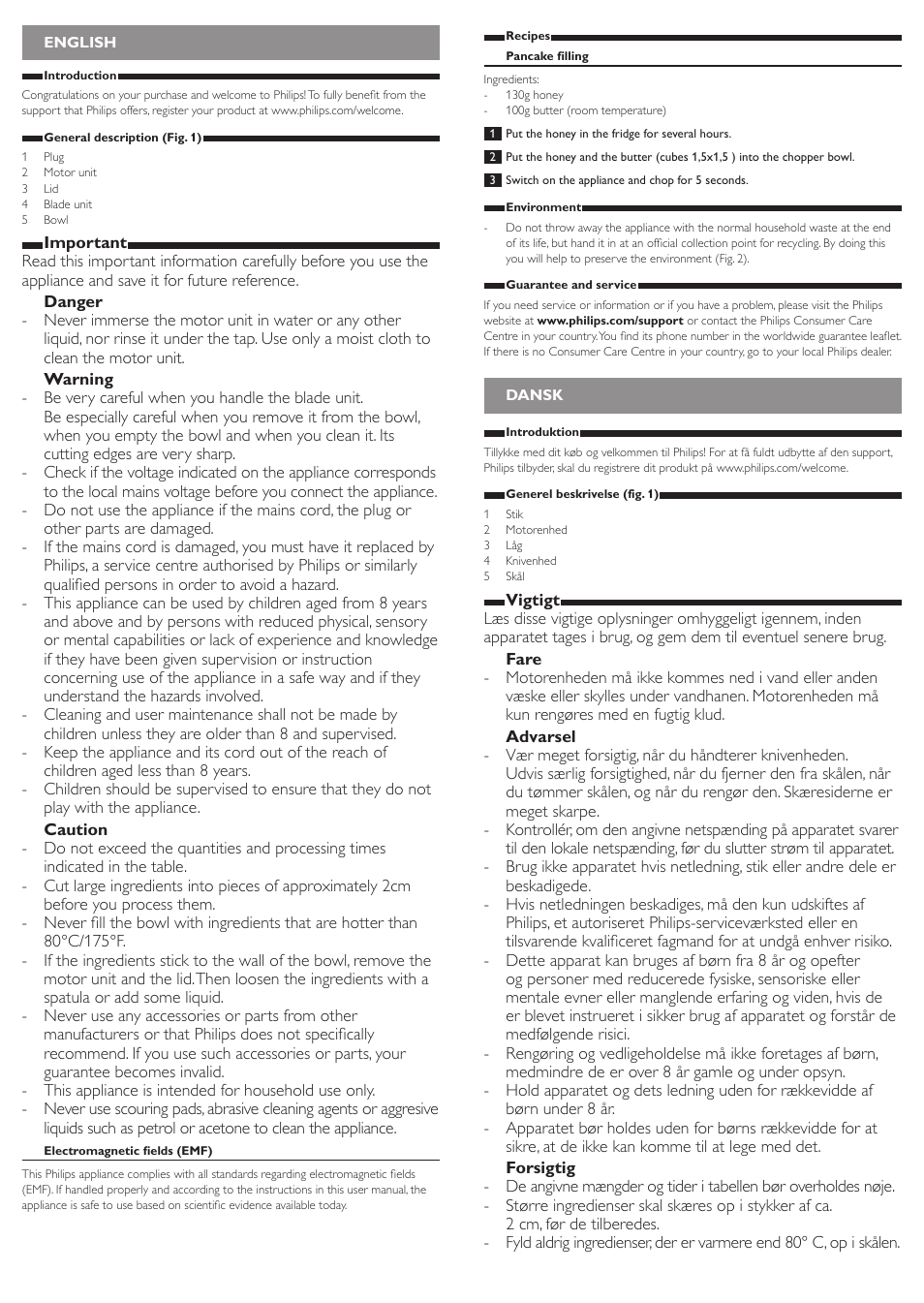 Philips Daily Collection Picadora User Manual | Page 2 / 13
