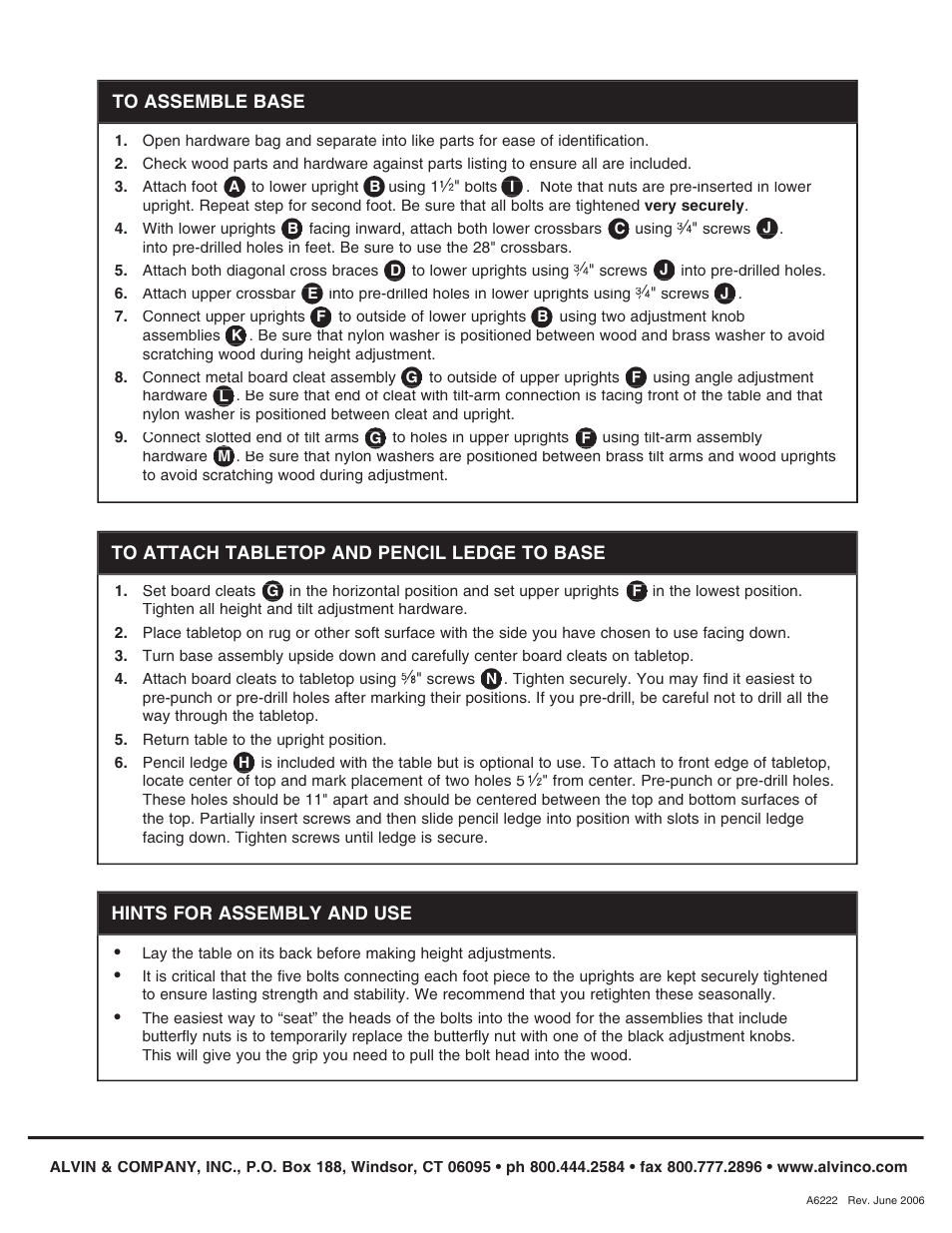 Alvin Pavillon Pedestal User Manual | Page 2 / 2