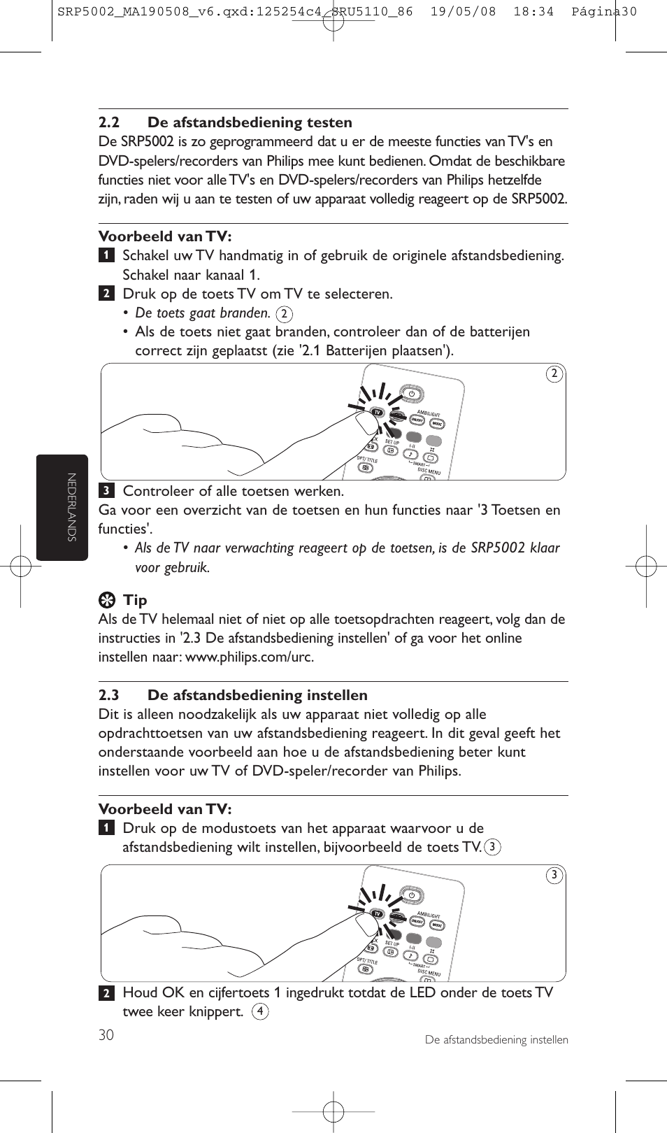 Philips Perfect replacement Mando a distancia universal User Manual | Page 30 / 108