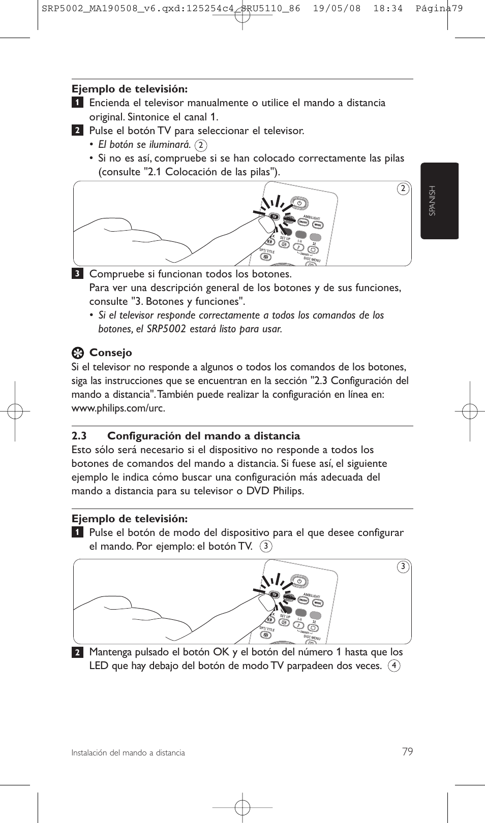 Philips Perfect replacement Mando a distancia universal User Manual | Page 79 / 108