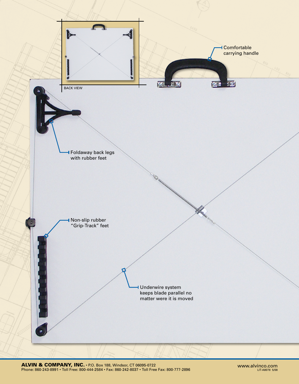 Alvin Portable Parallel Straightedge Board PXB User Manual | Page 2 / 2