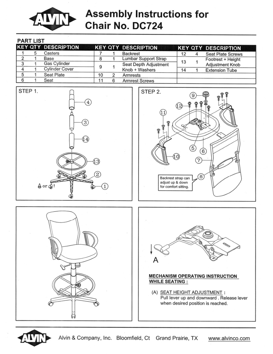 Alvin DC724 User Manual | 1 page