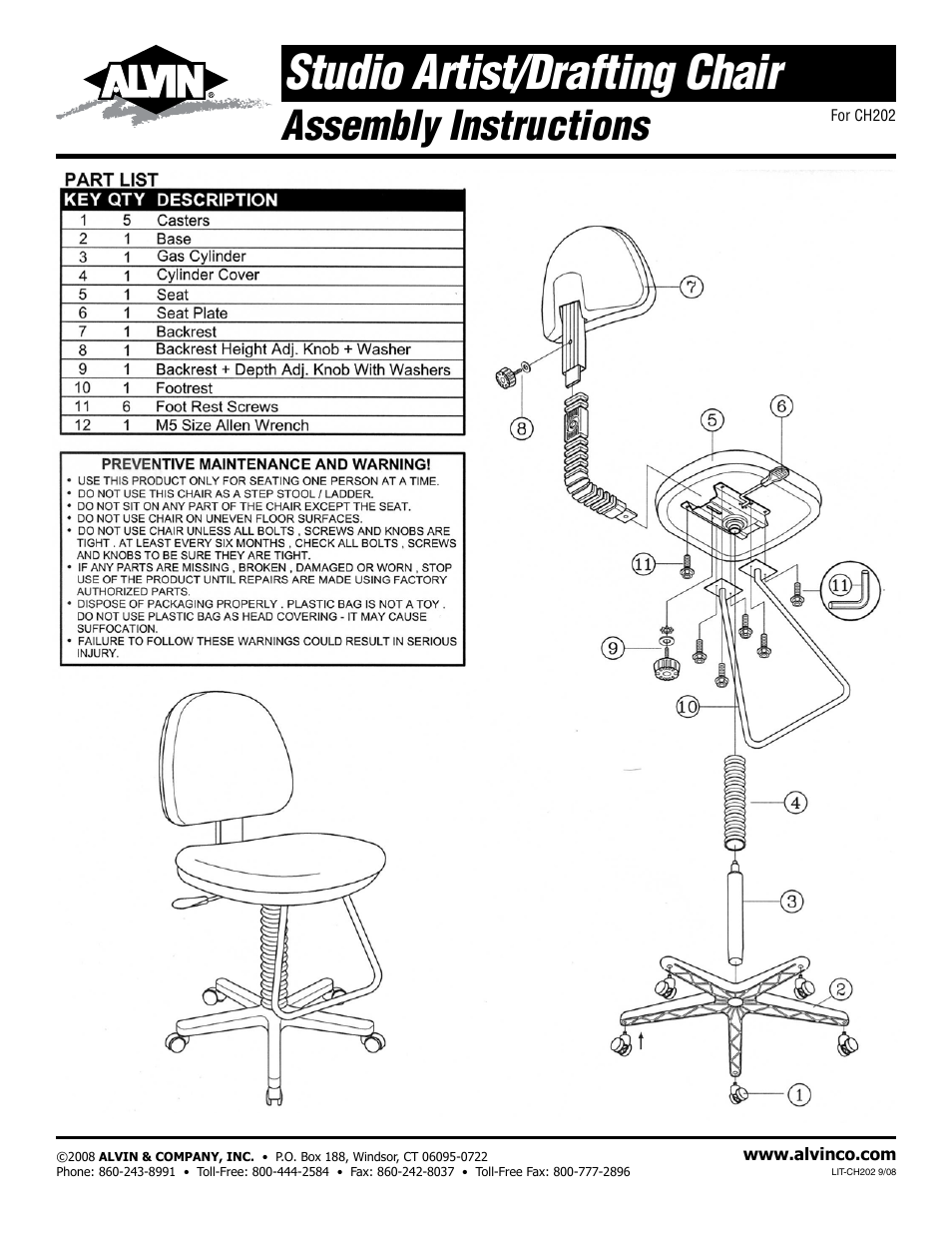 Alvin CH202 User Manual | 1 page
