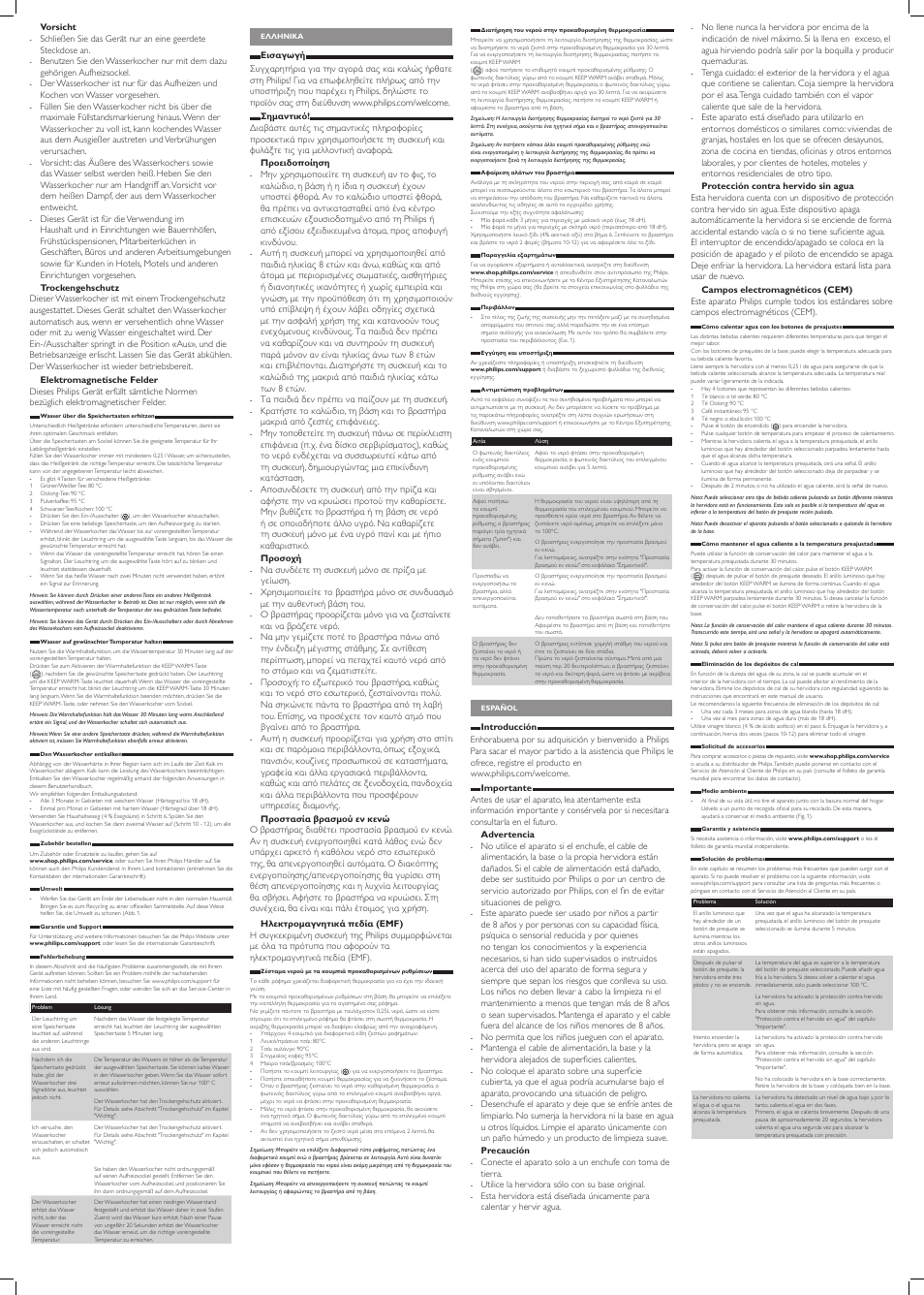 Philips Hervidor User Manual | Page 2 / 6