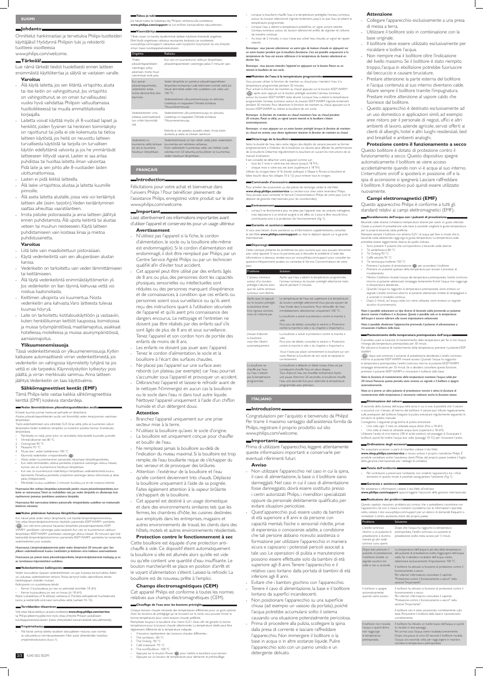Philips Hervidor User Manual | Page 3 / 6