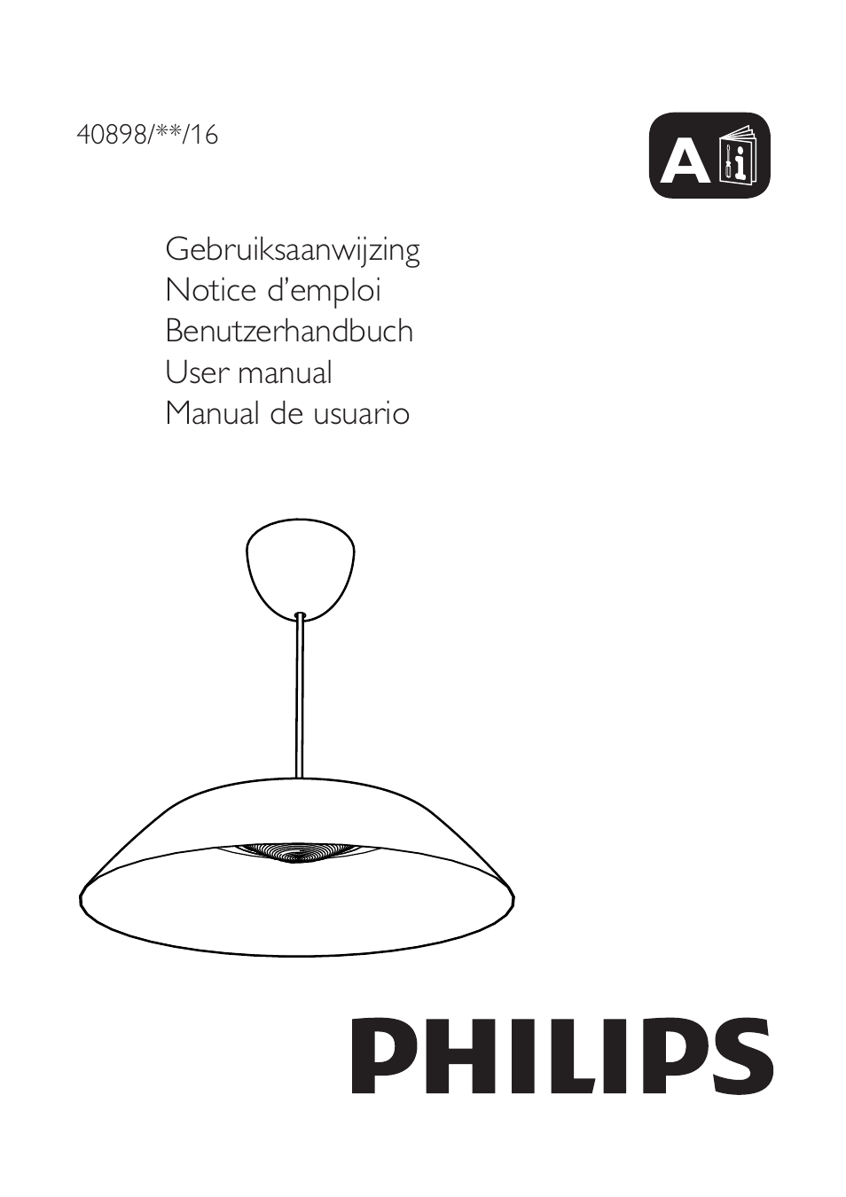 Philips myLiving Colgante User Manual | 4 pages