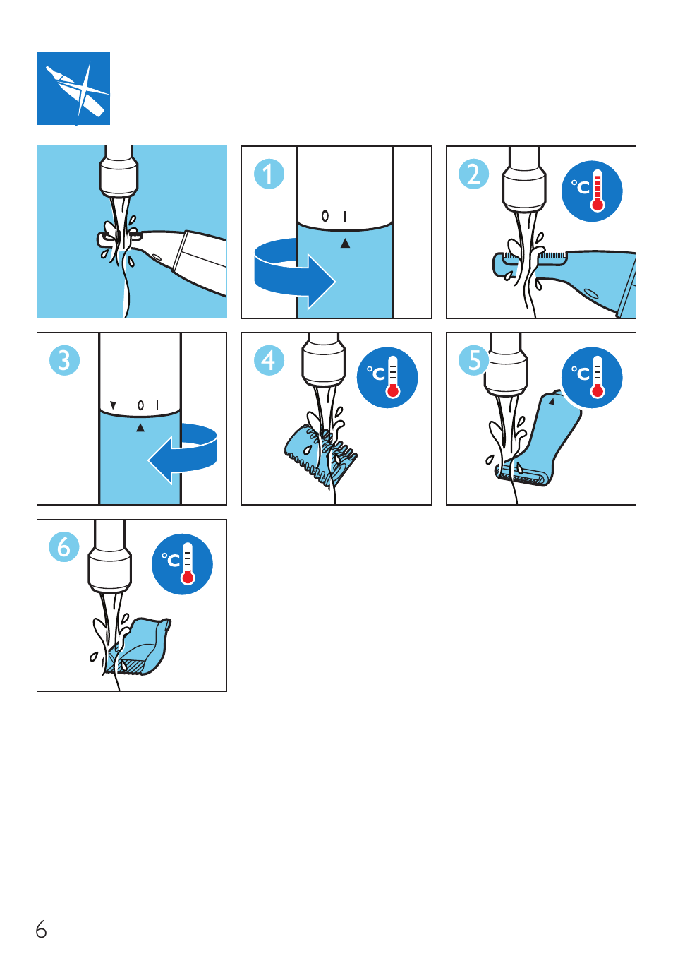 Philips NOSETRIMMER Series 5000 recortador de precisión resistente al agua User Manual | Page 6 / 8