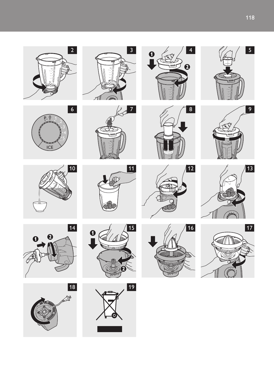 Ice p | Philips Batidora User Manual | Page 118 / 120