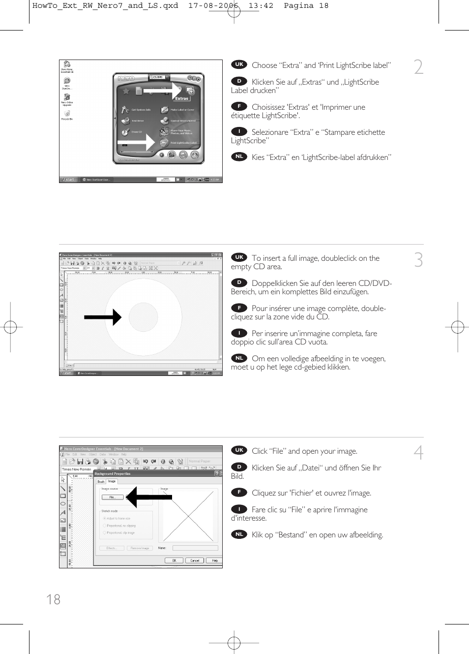 Philips How to for External ReWriters using Nero 7 and LightScribe User Manual | Page 18 / 84