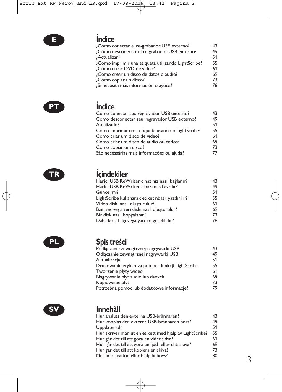 Philips How to for External ReWriters using Nero 7 and LightScribe User Manual | Page 3 / 84