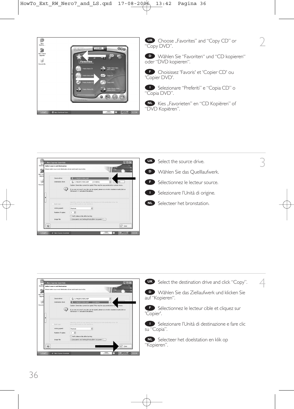 Philips How to for External ReWriters using Nero 7 and LightScribe User Manual | Page 36 / 84