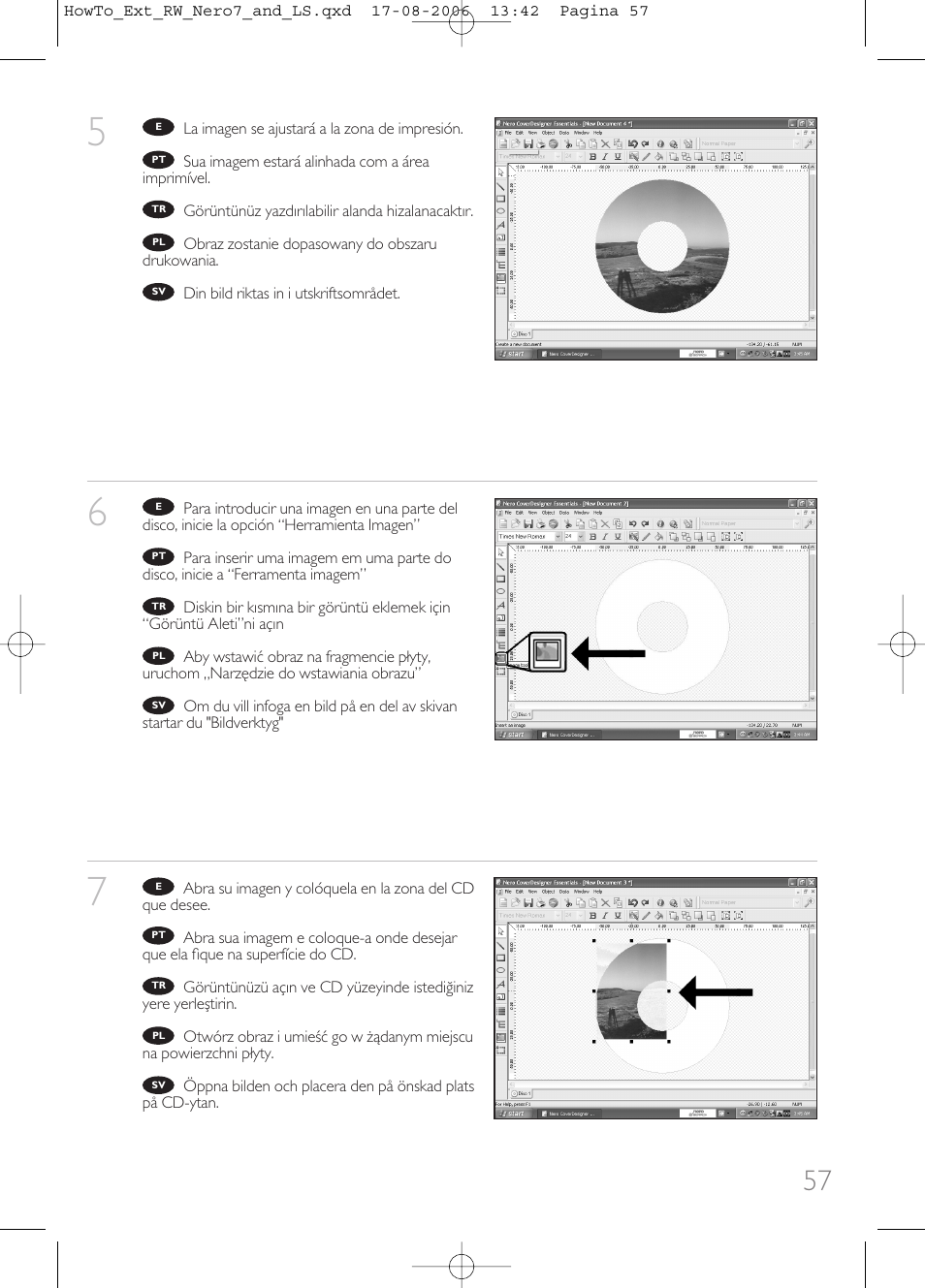 Philips How to for External ReWriters using Nero 7 and LightScribe User Manual | Page 57 / 84
