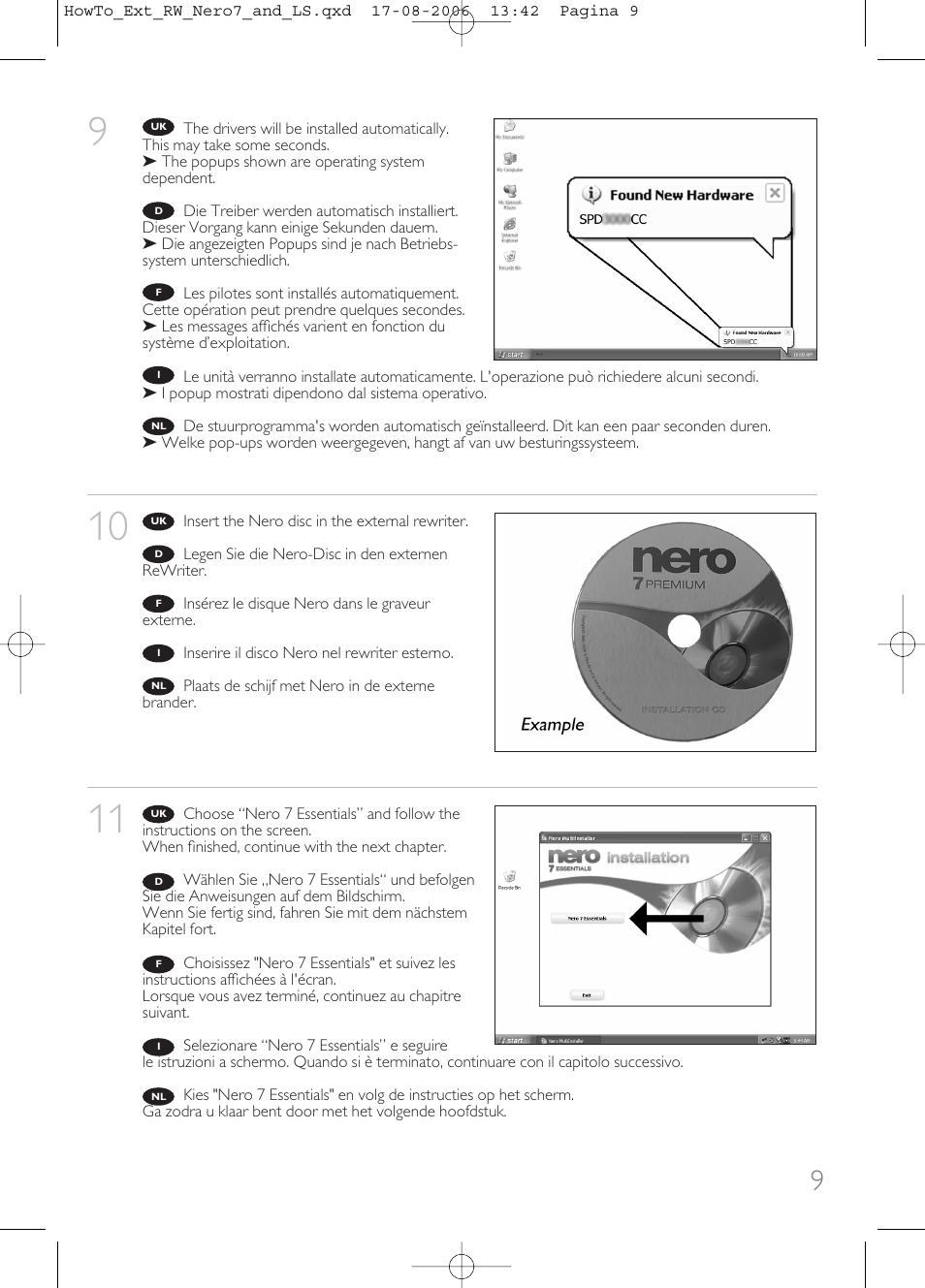 Philips How to for External ReWriters using Nero 7 and LightScribe User Manual | Page 9 / 84