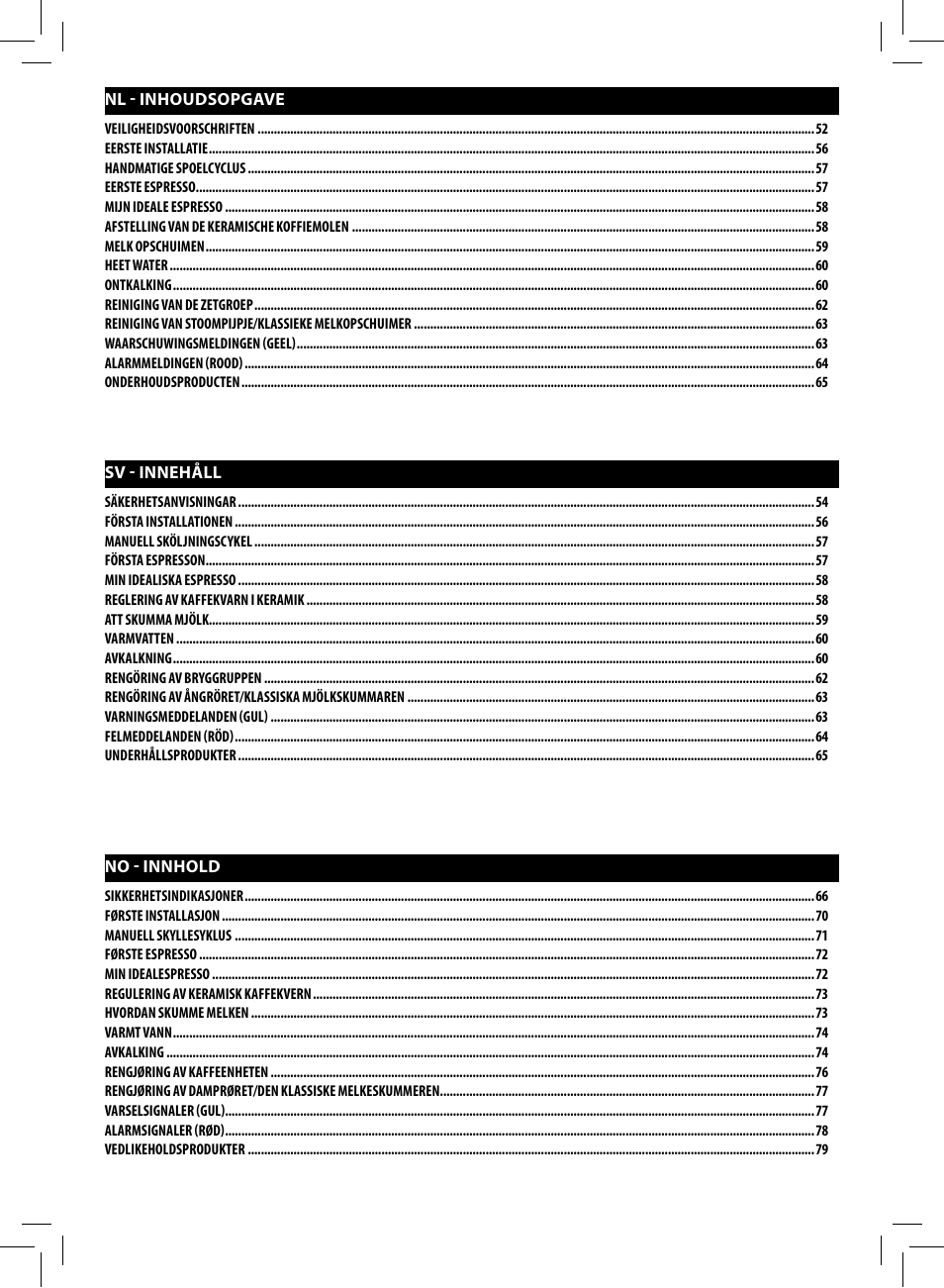 Philips Saeco Intelia Cafetera expreso súper automática User Manual | Page 50 / 96