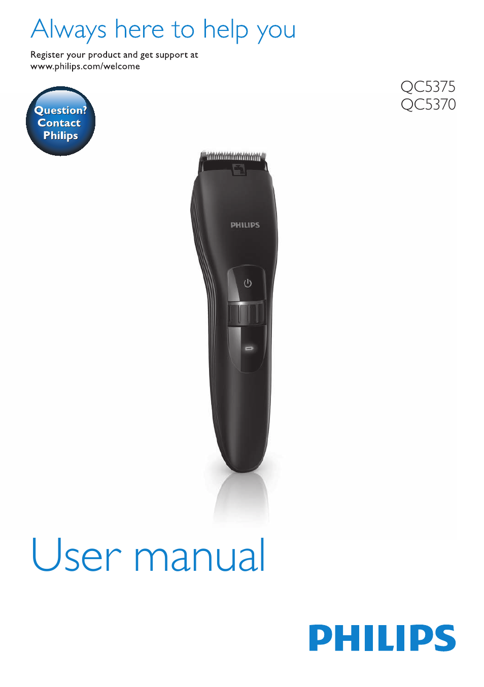 Philips HAIRCLIPPER Series 5000 cortapelos User Manual | 58 pages