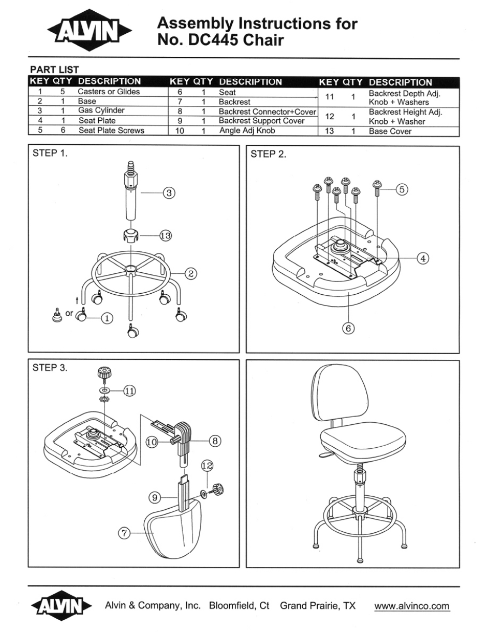 Alvin DC445 User Manual | 1 page