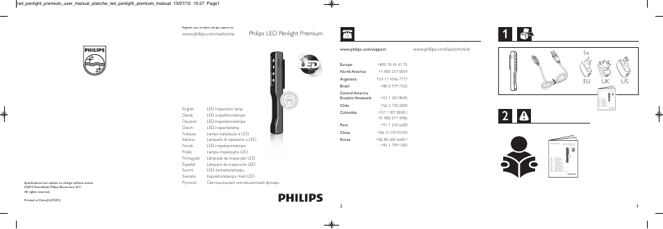 Philips LED Inspection lamps Linterna de bolsillo de alta calidad User Manual | 2 pages