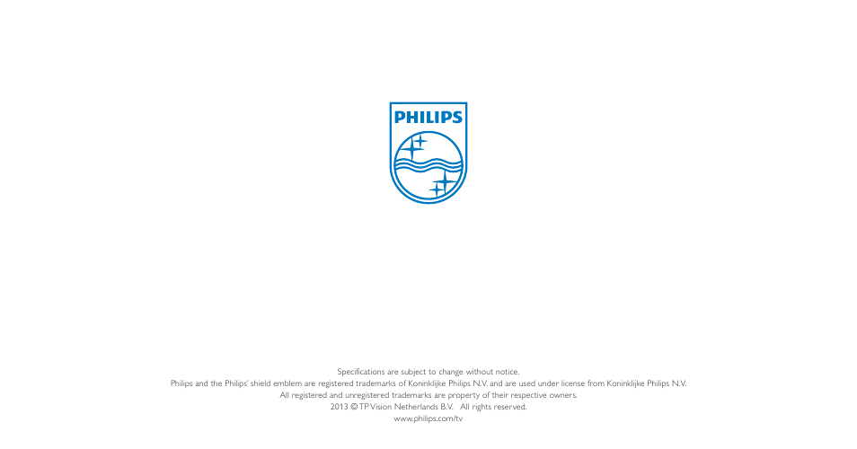 Philips Elevation Televisor Smart LED ultrafino User Manual | Page 16 / 16