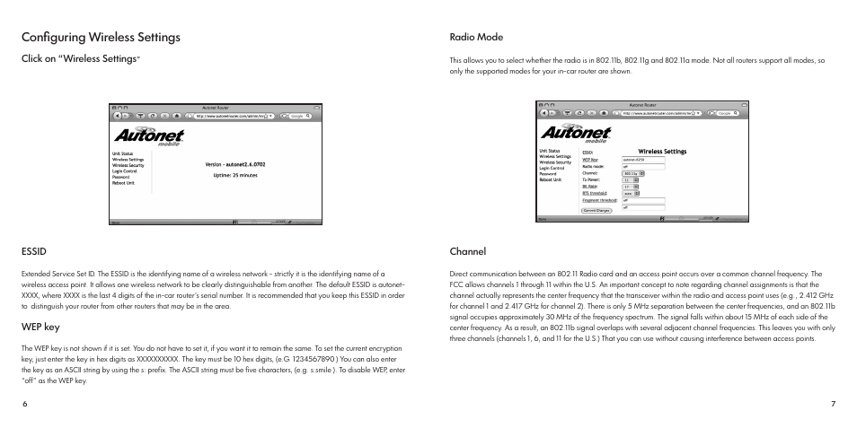 Configuring wireless settings | Autonet mobile Carfi User Manual | Page 4 / 15