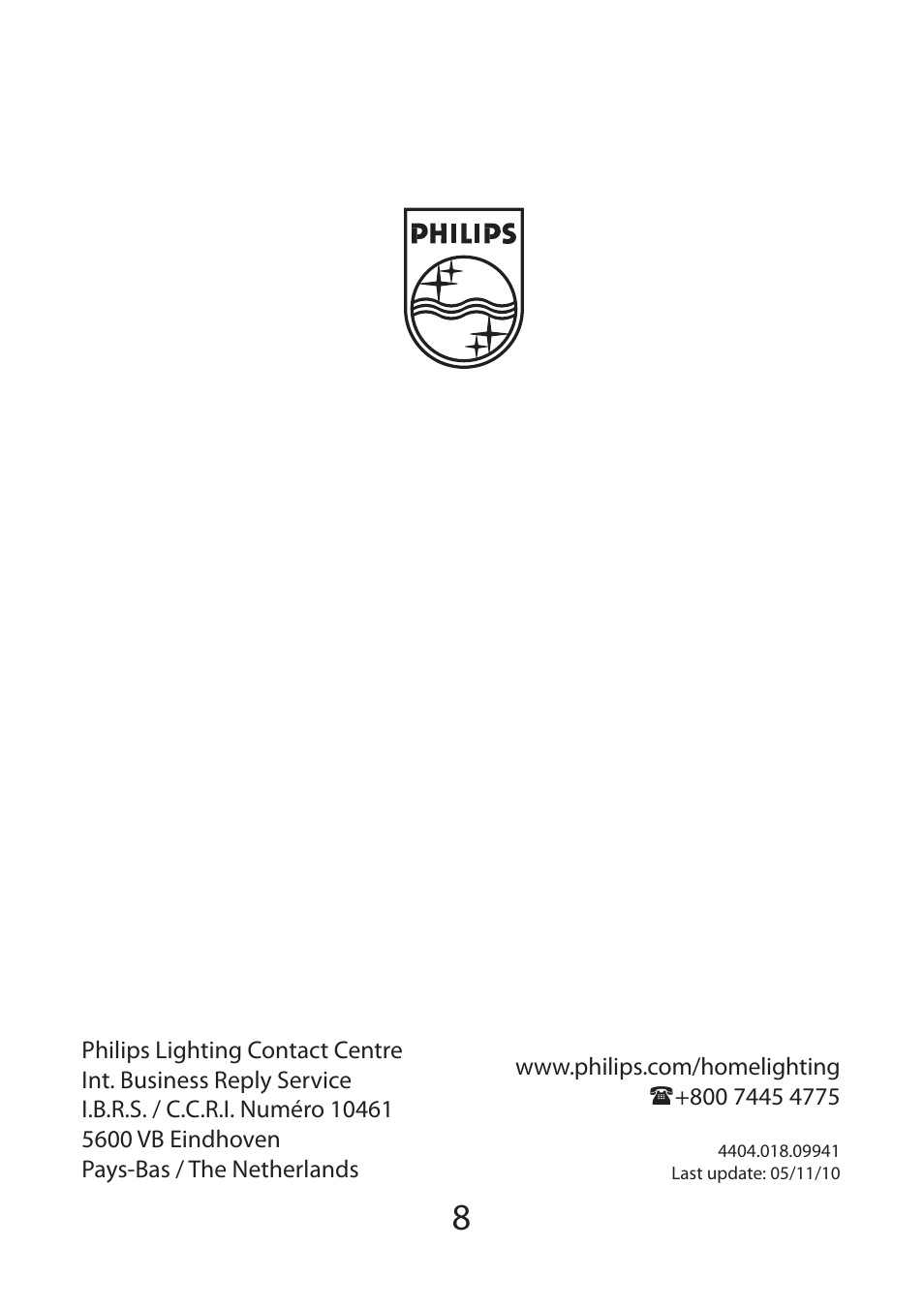 Philips Ecomoods Aplique User Manual | Page 8 / 8