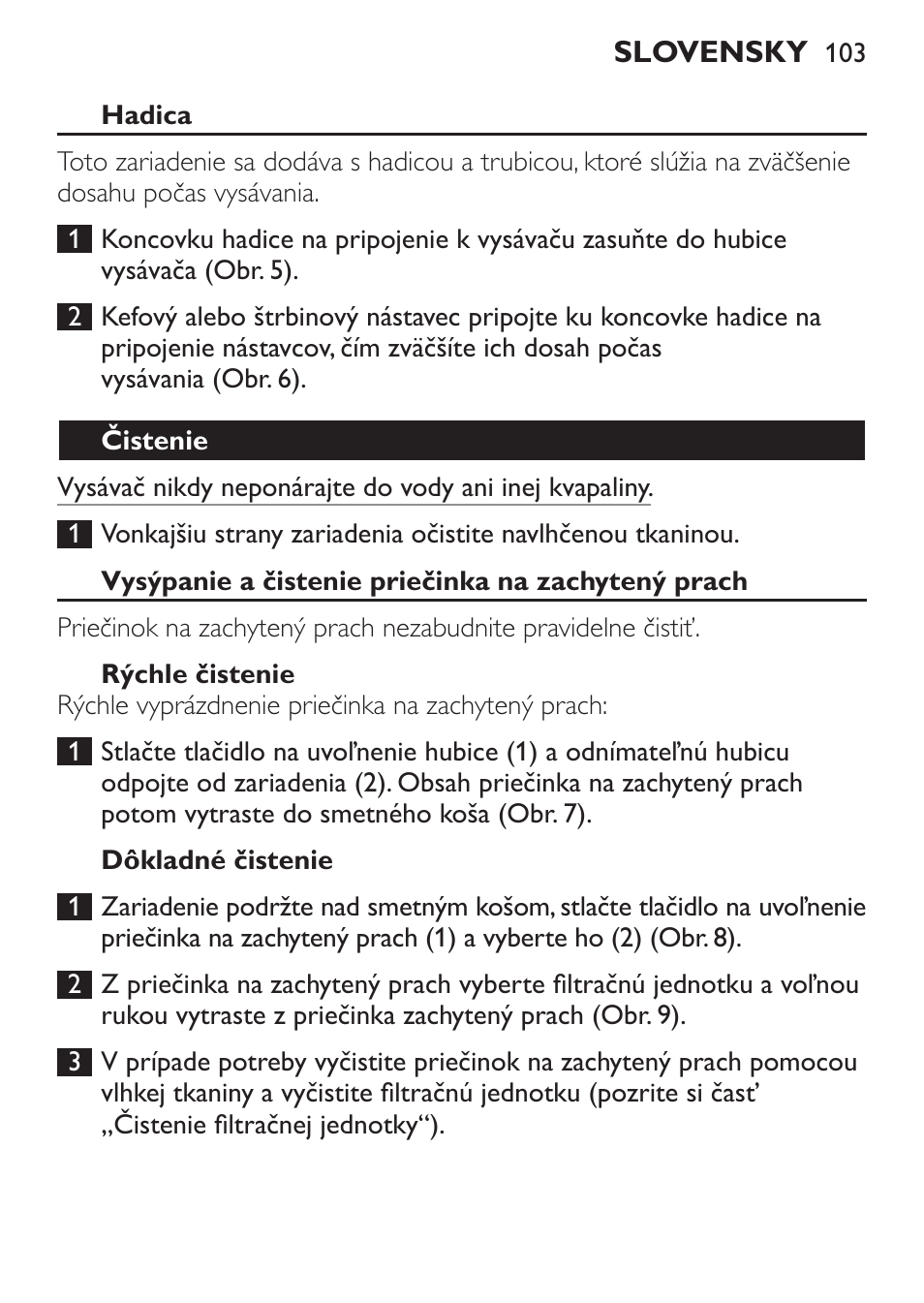 Philips MiniVac Aspirador de mano User Manual | Page 103 / 132