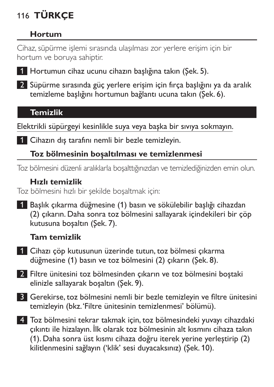 Philips MiniVac Aspirador de mano User Manual | Page 116 / 132