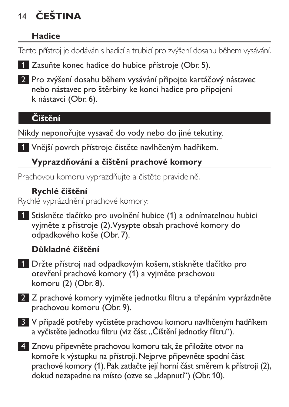 Philips MiniVac Aspirador de mano User Manual | Page 14 / 132