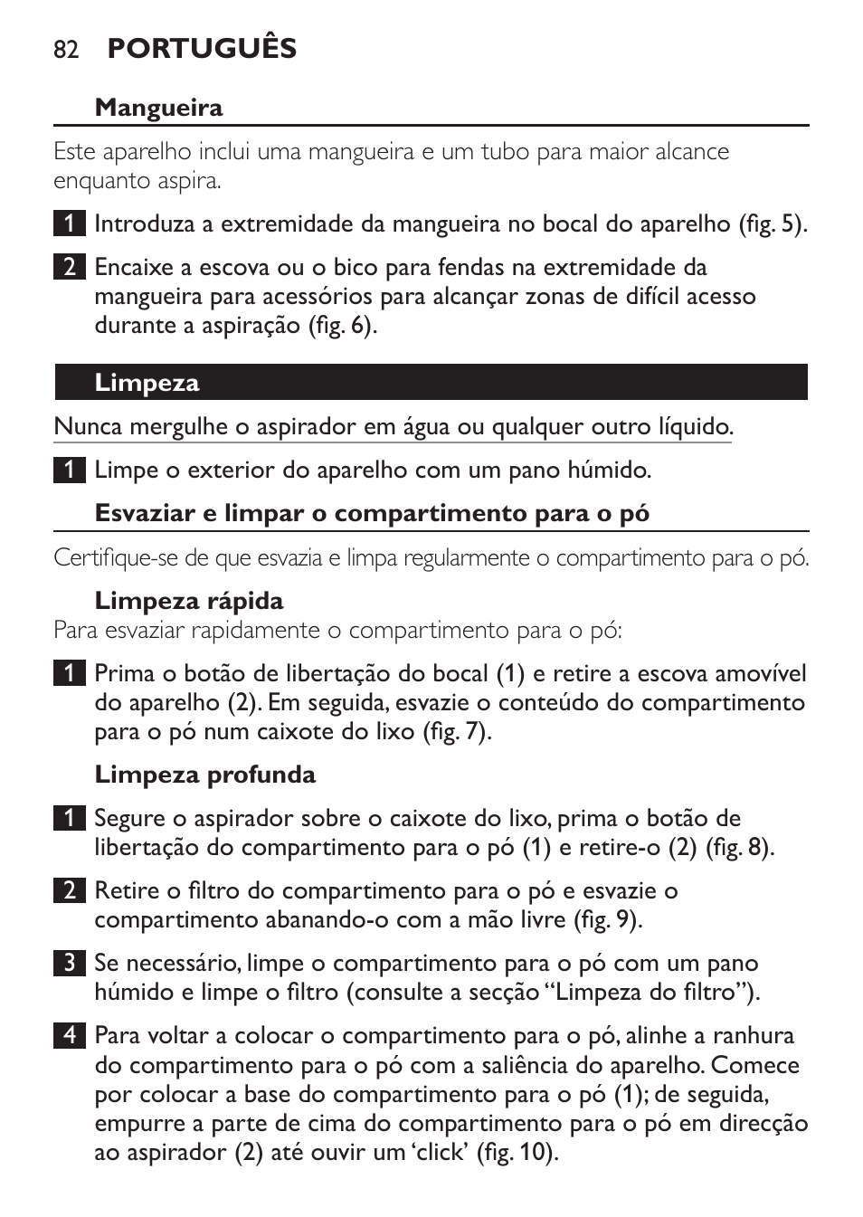 Philips MiniVac Aspirador de mano User Manual | Page 82 / 132