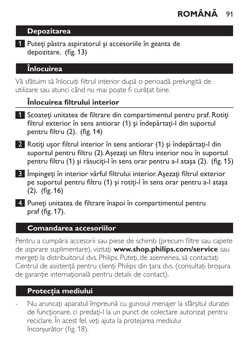 Philips MiniVac Aspirador de mano User Manual | Page 91 / 132