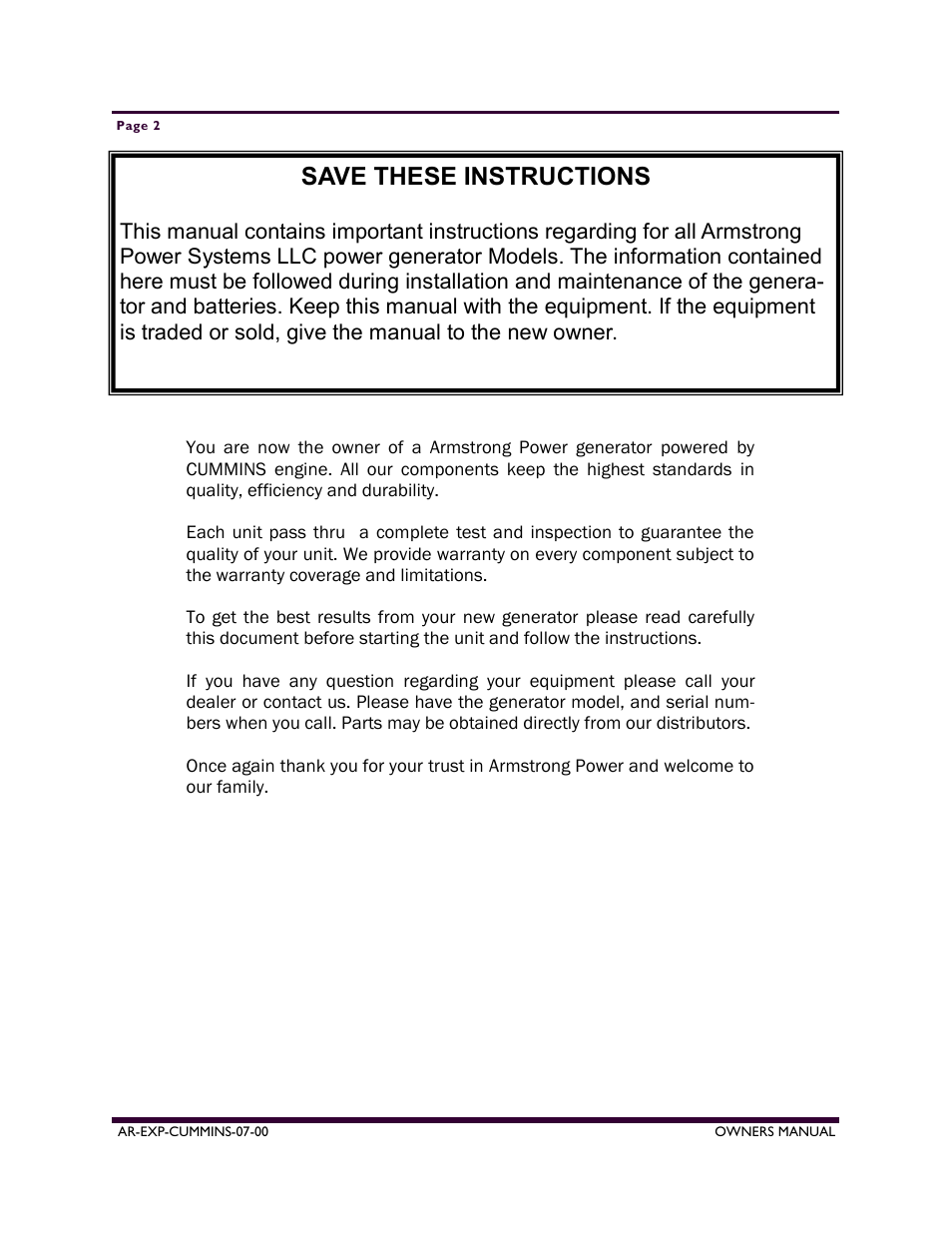 Save these instructions | Armstrong World Industries A50CU User Manual | Page 2 / 43