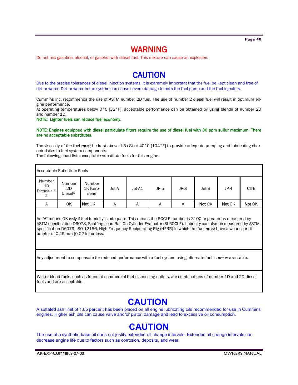 Warning, Caution | Armstrong World Industries A50CU User Manual | Page 40 / 43