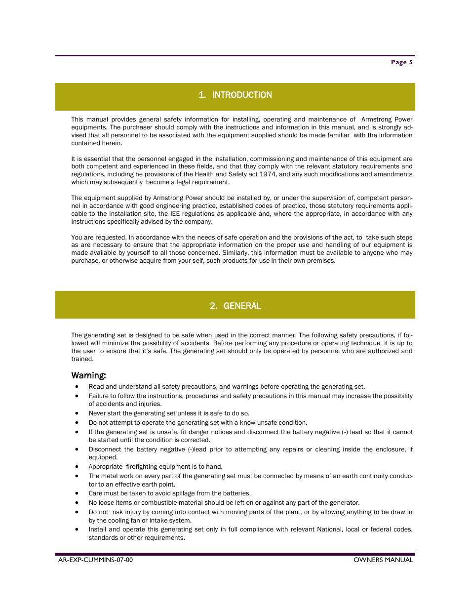 Armstrong World Industries A50CU User Manual | Page 5 / 43