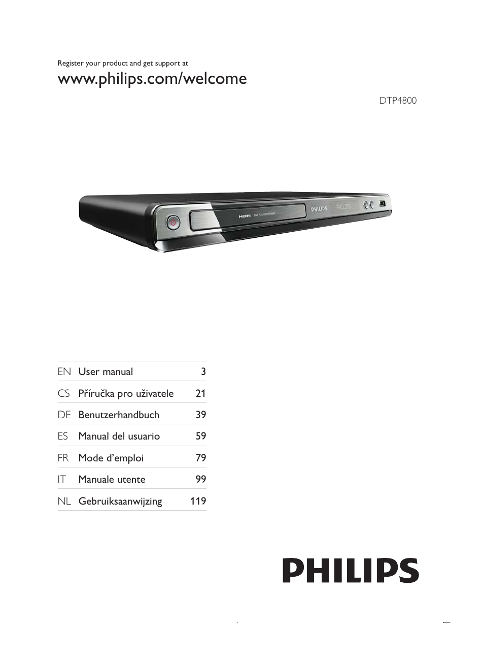 Philips Receptor digital User Manual | 35 pages