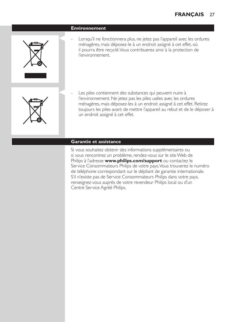 Philips Accesorio recortador de precisión User Manual | Page 27 / 88