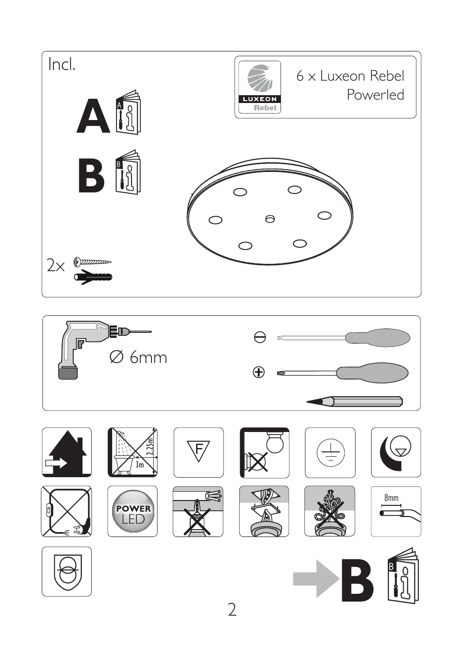 Philips Ledino Plafón User Manual | Page 2 / 8