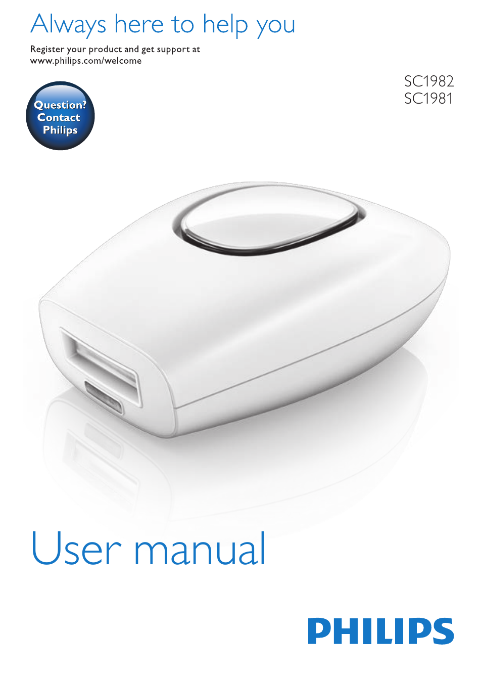 Philips Lumea Comfort Sistema de eliminación de vello IPL User Manual | 50 pages