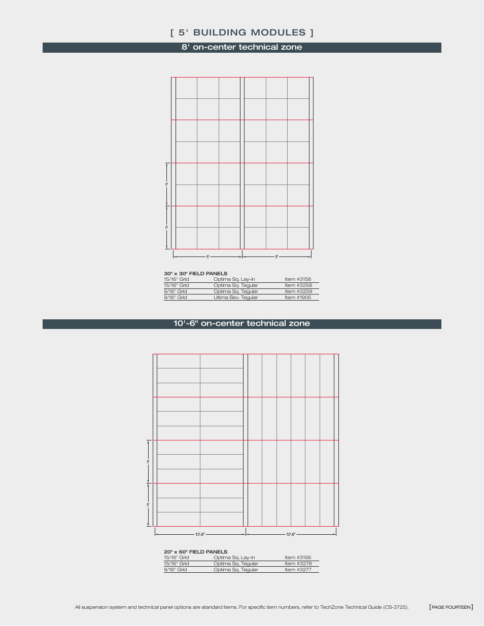 5' building modules | Armstrong World Industries Ceiling Systems TechZone User Manual | Page 15 / 20