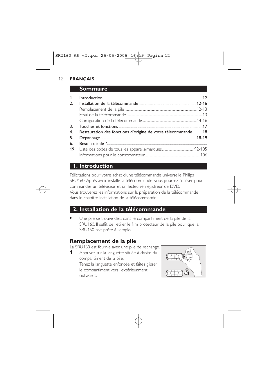 Philips Mando a distancia universal User Manual | Page 12 / 112