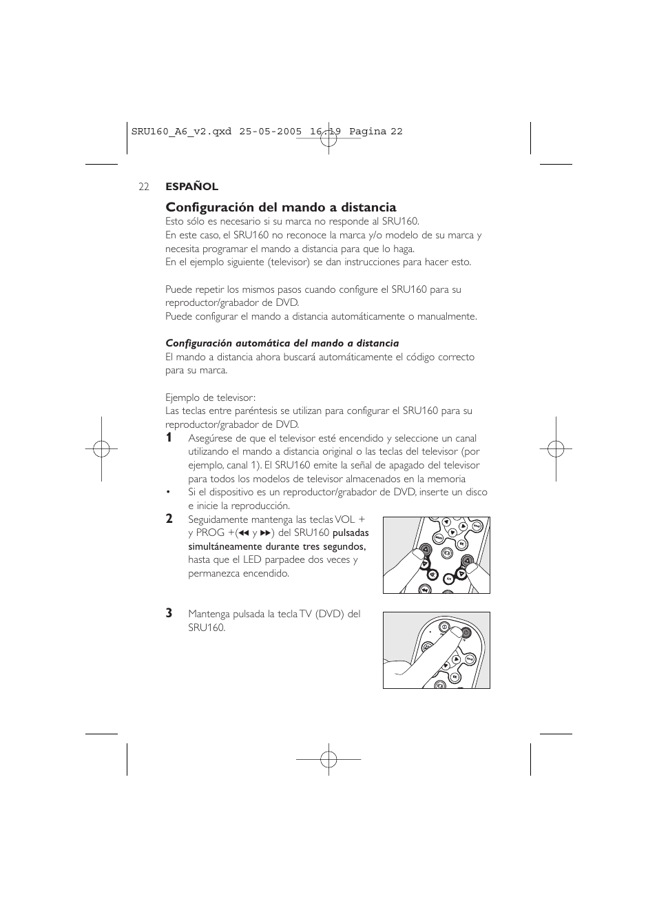 Philips Mando a distancia universal User Manual | Page 22 / 112