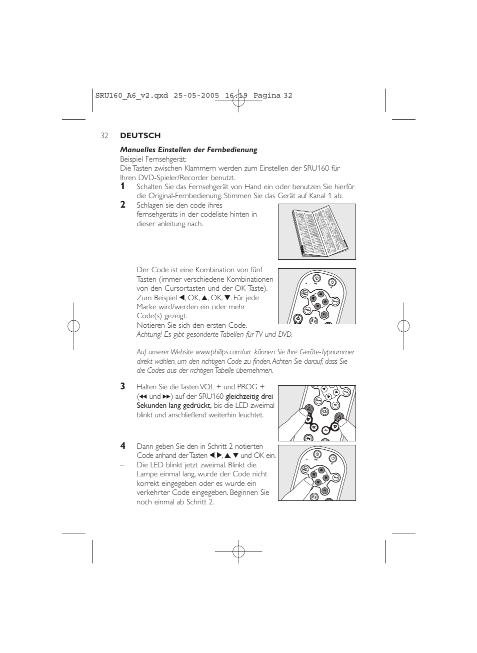 Philips Mando a distancia universal User Manual | Page 32 / 112