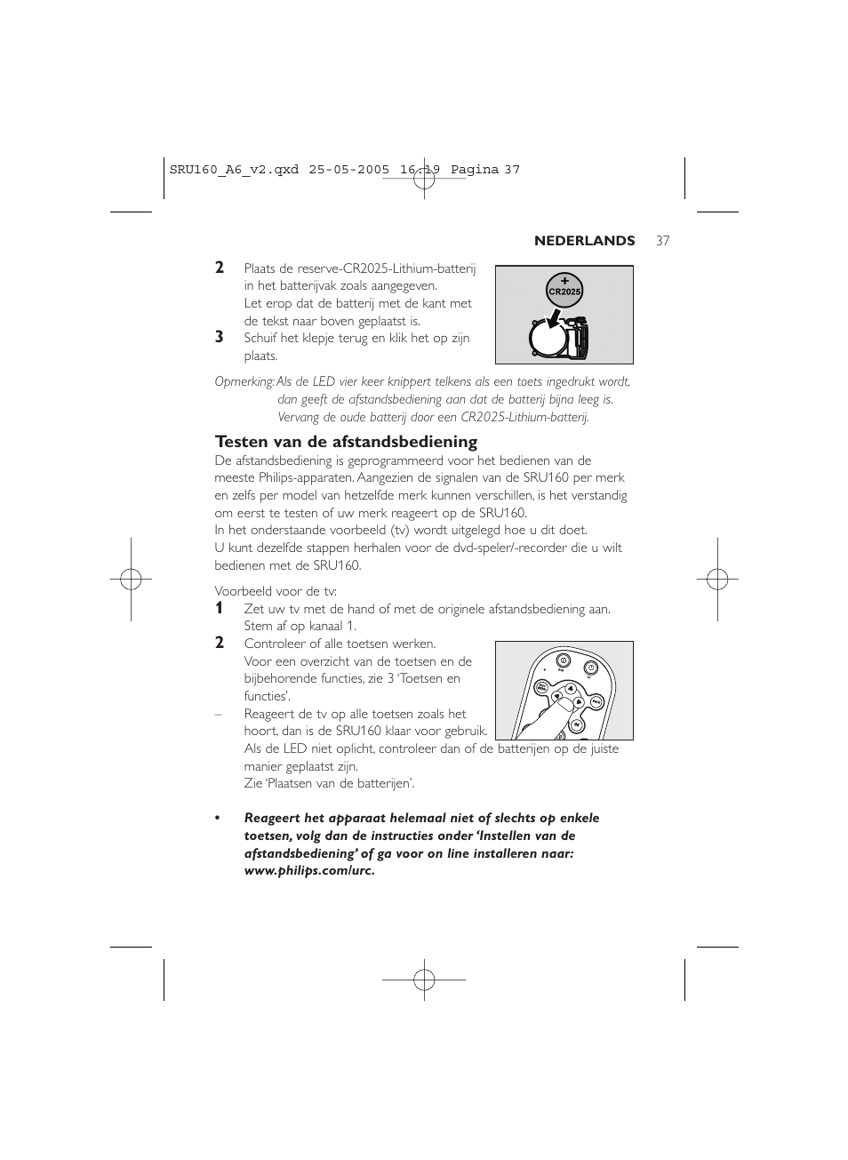 Philips Mando a distancia universal User Manual | Page 37 / 112