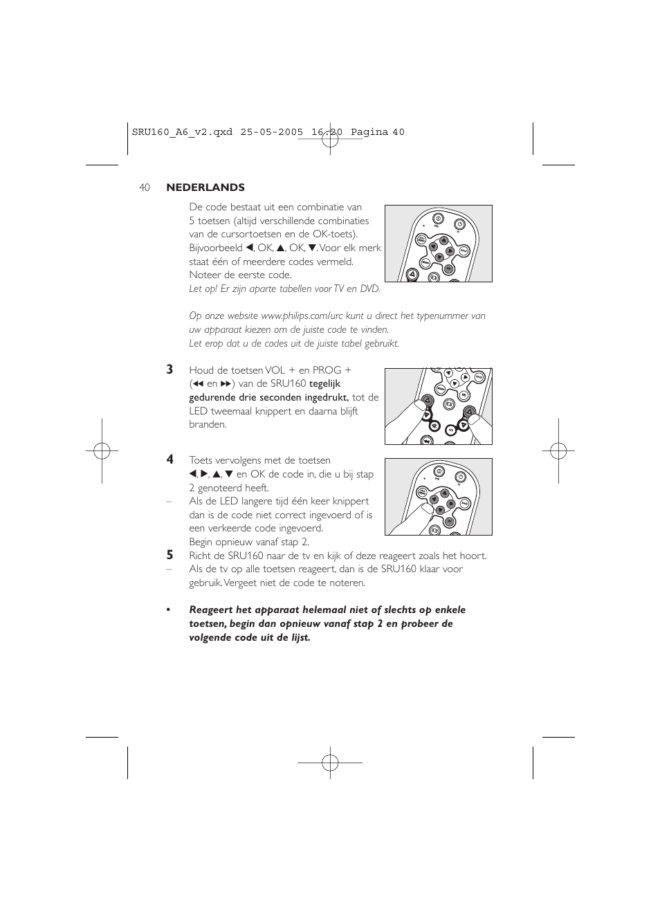 Philips Mando a distancia universal User Manual | Page 40 / 112