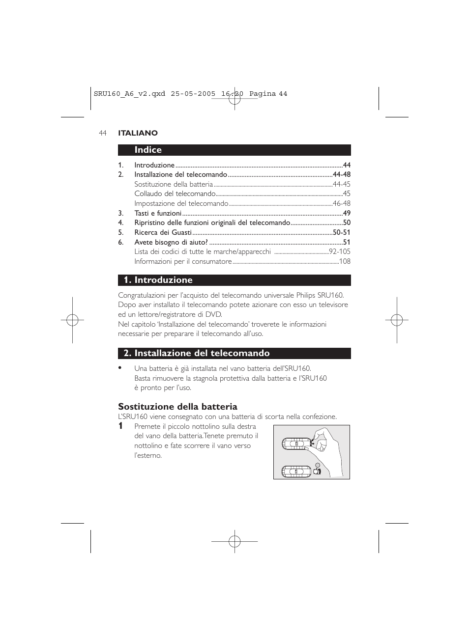 Philips Mando a distancia universal User Manual | Page 44 / 112